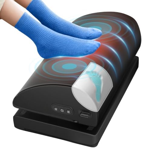 Beleduc Heated Foot Rest Under Desk at Work,Ergonomic Under Desk Foot Stool by Beleduc