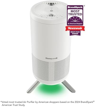 Honeywell HEPA Air Purifier for Home, 900 Ft² Rooms in 1 Hour, Designer Series, Auto Mode, UltraQuiet Tech, HEPA Filter Reduces Dust, Pollen, Pet Dander, Smoke, Odors, White, HPA830W - Image 2