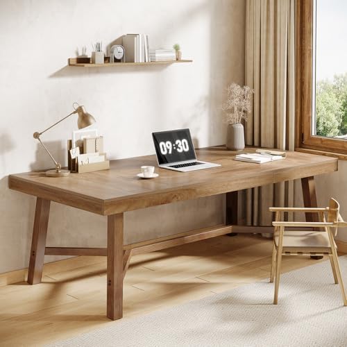 Tribesigns 71-Inch Executive Desk, Farmhouse Computer Desk for Home Office - Image 3