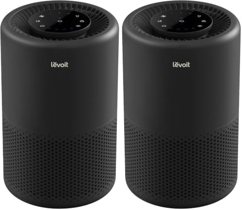 Levoit Air Purifier for Home PetsBedroom Dorm Room, Smart & Voice Control, (Pack of 2) by Levoit