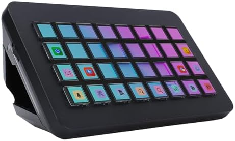 LICAEVEY Stream Controller Deck with 32 Customizable Macro LCD Keys, for Content Creators Streaming Gaming, for Wins 10 64 bit & Higher Versions, for OS X (Black) by LICAEVEY