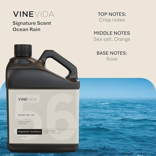 VINEVIDA [128 Fl Oz] Ocean Rain Fragrance Oil for Cold Air Diffusers, Essential Oils for Diffuser Oil Refill & Air Freshener Room Spray - Image 4