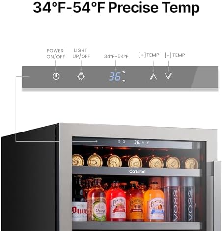 Ca'Lefort 24 Beverage Fridge Under Counter, 180 Can Beverage Refrigerator - Image 6
