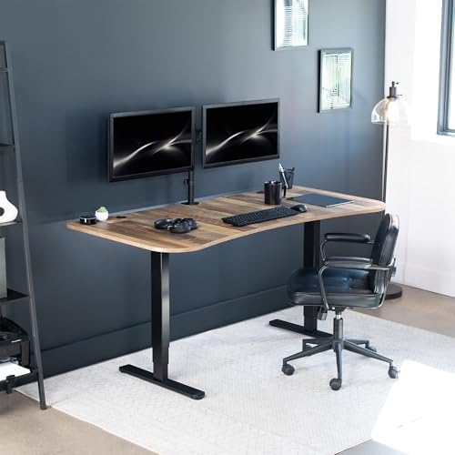 VIVO Reclaimed Wood 63 x 32 in Standing Desk, DESK-KIT-2B1P - Image 2