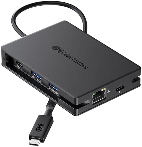 Cable Matters 8-in-1 USB C Hub Dual HDMI, 140W Charging, Gigabit Ethernet by CableMatters