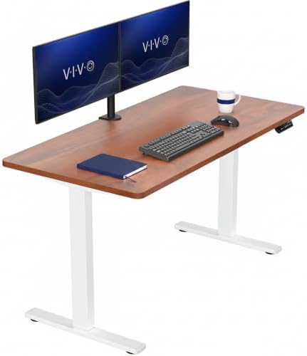 VIVO Dark Walnut 55 x 28 in Standing Desk, DESK-KIT-1W55D by VIVO