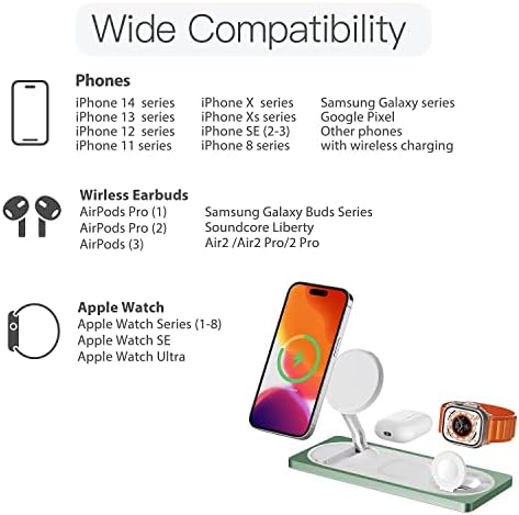 PETINO 3 in 1 Wireless Charging Station for Apple Devices with MagSafe - Image 6