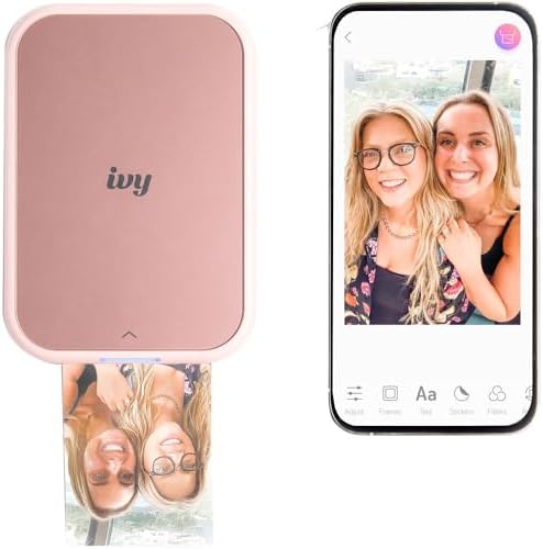 Canon Ivy 2 Mini Photo Printer Blush Pink Travel Accessory Bundle - Image 4