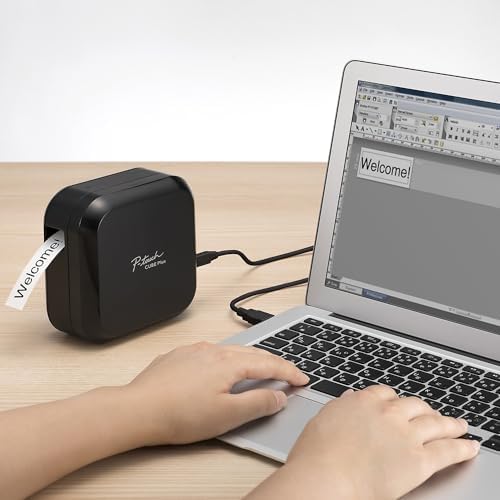 Brother P-touch CUBE Plus Bluetooth Label Maker (PT-P710BT), Black - Image 4