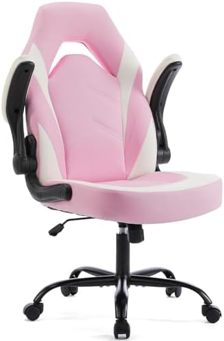 Sweetcrispy Computer Desk Chair, Lumbar Support Video Game Chair PU Leather by Sweetcrispy
