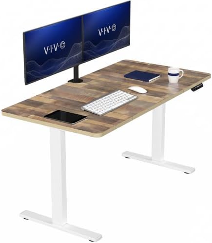 VIVO Reclaimed Wood 60 x 30 in Standing Desk, DESK-KIT-1W6P-30 by VIVO