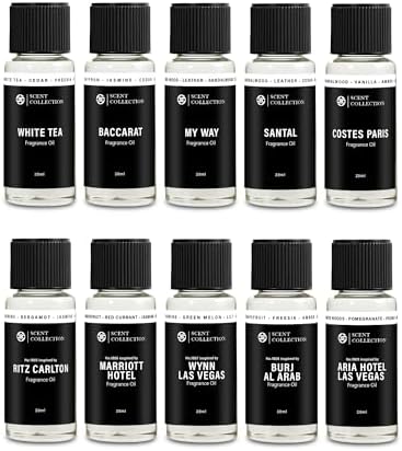 Luxury Hotel Diffuser Oil Set, 10 Fragrance Oils, 20ml Each, Gift Set - Image 2