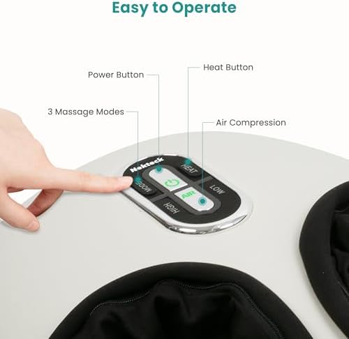 Nekteck Shiatsu Foot Massager with Heat & Air Compression Deep Kneading - Image 4