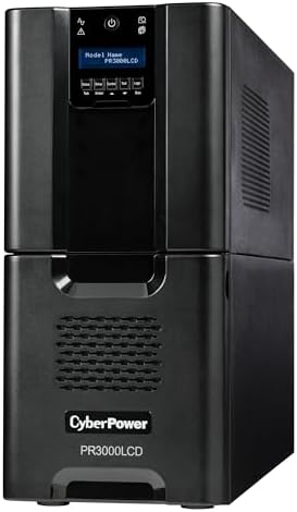 CyberPower PR3000LCD Smart App Sinewave UPS System, 3000VA/2700W, 10 Outlets, AVR, Tower - Image 2