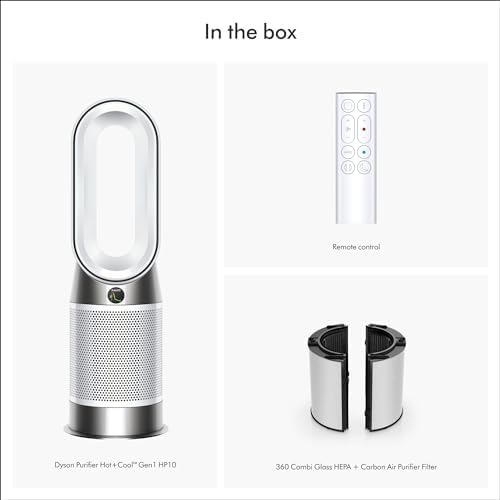 Dyson Purifier Hot+Cool Gen1 HP10 - HEPA Air Purifier, Fan & Heater, 350° Oscillation, 10 Levels, bladeless (White) - Image 3