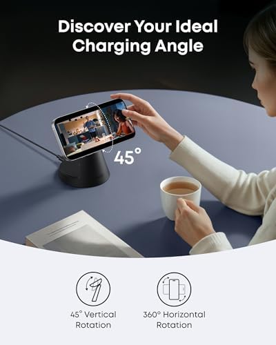 Anker MagSafe Charger Compatible, MagGo 3-in-1 Qi2 15W Charging Station - Image 6