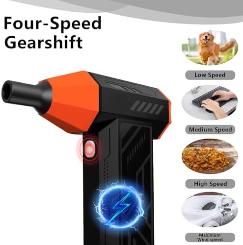 Hair Driers, 110000RPM Electric Air Duster for PC&Keyboard Cleaning - Image 2