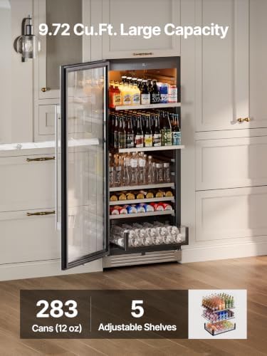 Ca'Lefort 24'' Beverage Refrigerator, 283 Can Beverage Fridge Under Counter - Image 2