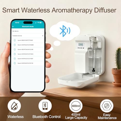 Waterless Essential Oil Diffuser, 3000 Sq.Ft, with 120ml Scent Oil - Image 2