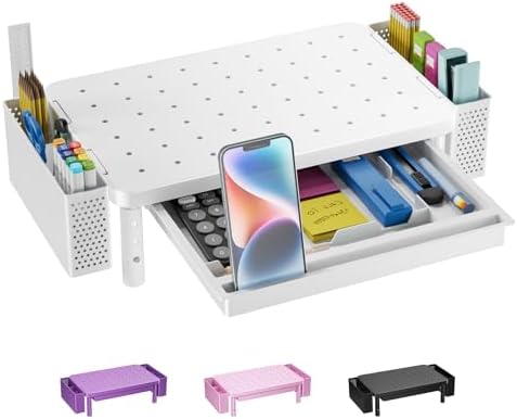 WALI Computer Monitor Stand with Storage and Pen Holder by WALI