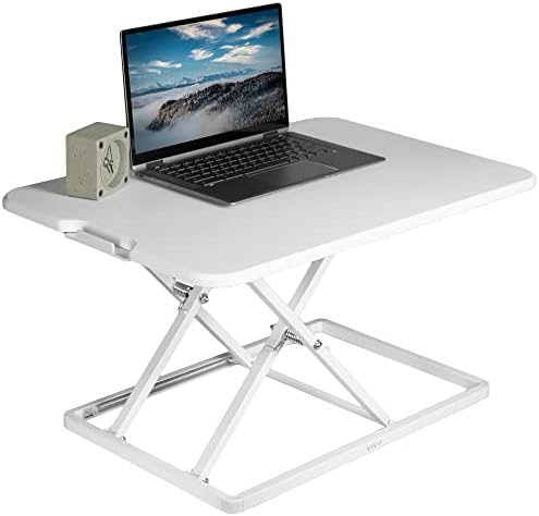 VIVO White 26 in Single Top Standing Desk Converter, DESK-V001JW by VIVO