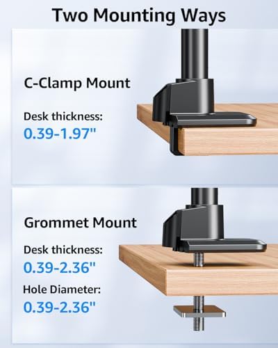 MOUNTUP Odyssey G9 Tall Monitor Arm Holds 4.4-44 lbs for 32-49 Inch Screens - Image 6