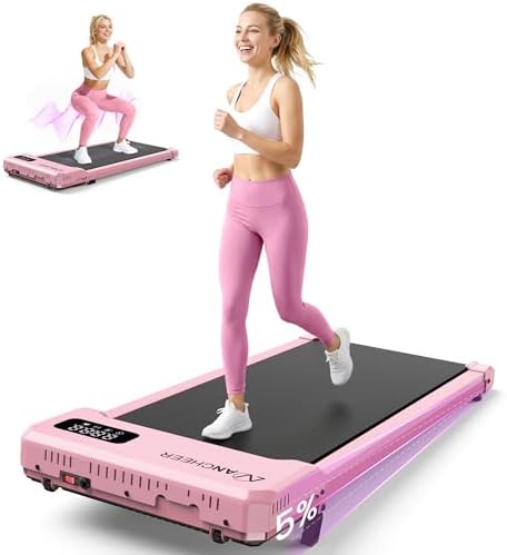 Small Walking Pad with Incline - Under Desk Treadmill with Vibration Plate by JUDVX