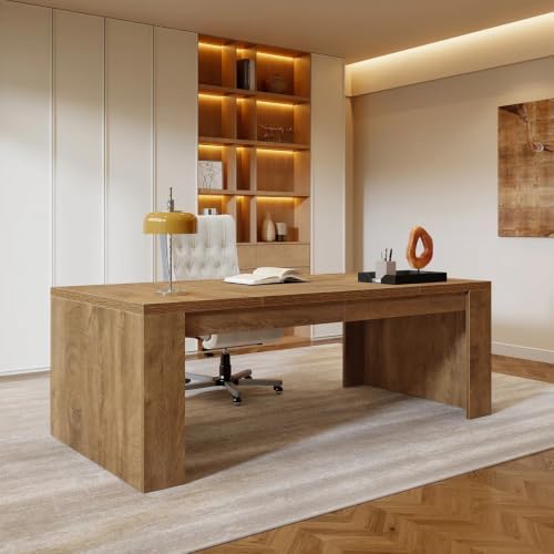 Tribesigns 70.9-Inch Executive Desk with Double Pedestal Legs - Image 5