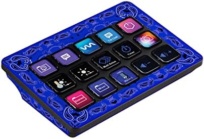 MightySkins Skin Compatible with Elgato Stream Deck MK.2 - Blue Bandana | Protective, Durable, and Unique Vinyl Decal wrap Cover | Easy to Apply, Remove, and Change Styles | Made in The USA by MIGHTY+SKINS
