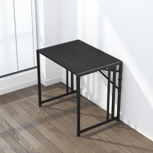 Lutown-Teen Folding Computer Desk 32 inch, Black - Image 7