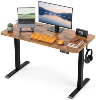 Standing Desk, 48 × 24 Inches Electric Height Adjustable, Home Office by Unknown