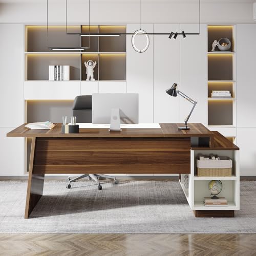 Tribesigns 70.5" L-Shaped Executive Office Desk, Large Computer Desk - Image 6