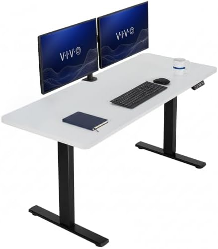 VIVO White 60 x 24 in Standing Desk, DESK-KIT-1B6W by VIVO