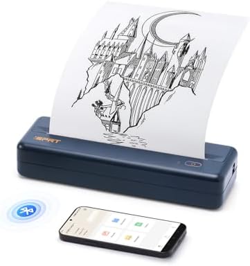 Portable Thermal Printer Wireless for Travel, Inkless Bluetooth Printer by iDPRT