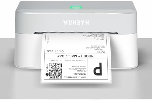 MUNBYN Bluetooth Thermal Label Printer, Wireless 4x6 Shipping Label Printer by MUNBYN