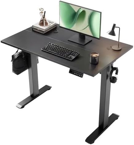 YDN Electric Standing Desk, 40x24 Inch, Black by YDN