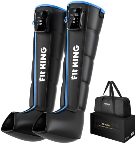 FIT KING Cordless Air Compression Boots Recovery System for Athletes- Large by FITKING