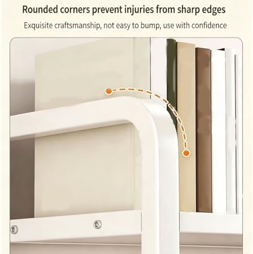 Hole-Board Desktop Bookshelf, DIY Adjustable Storage Iron Frame Hole-Board Desk Shelf Organizer, Freestanding No Drill Design for Student Dorm Office Gaming Desktop - Image 7