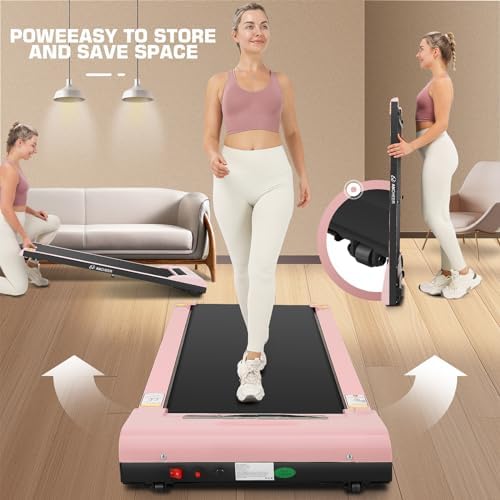 ANCHEER Walking Pads, 2 in 1 Under Desk Treadmill 2.5HP Compact Running Machine with Remote Control, 300lbs Weight Capacity for Home/Gym/Office,Ultra-Quiet, Installation-Free - Image 6