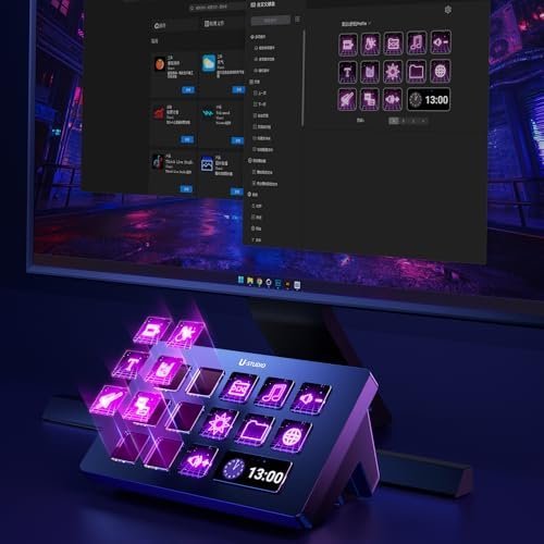 ULANZI Stream Controller Macro Keyboard D200 U-Studio Macro Pad 14 LCD Keys - Image 2