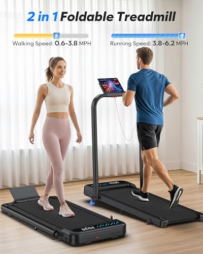 Cardirun Walking Pad with Incline and Stable Handle Bar, Foldable Treadmill - Image 2