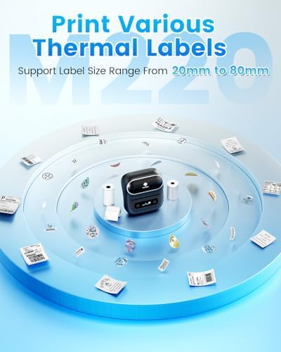 Phomemo Label Maker, M220 Thermal Label Printer - Image 2