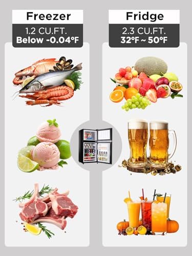 F.W.WOOLWORTHS 3.5 Cu.Ft Refrigerator with Freezer - Image 4