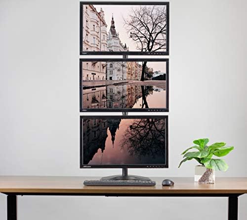 VIVO Triple Monitor Desk Stand for 13 to 27 inch Screens, STAND-V003D - Image 4