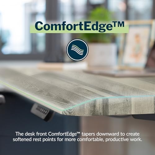 Vari ComfortEdge Electric Standing Desk – 60x30 – Driftwood/Black - Image 4