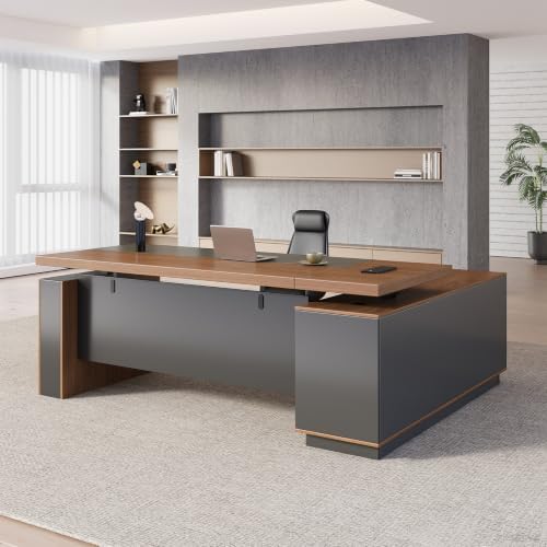 71-Inch Electric L-Shaped Executive Standing Desk with Storage by ZIMASYA-SmartOfficeSolution