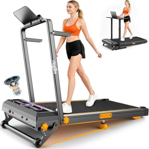 Walking Pad Treadmill with Incline 18%, Under Desk Treadmills for Home by Unknown