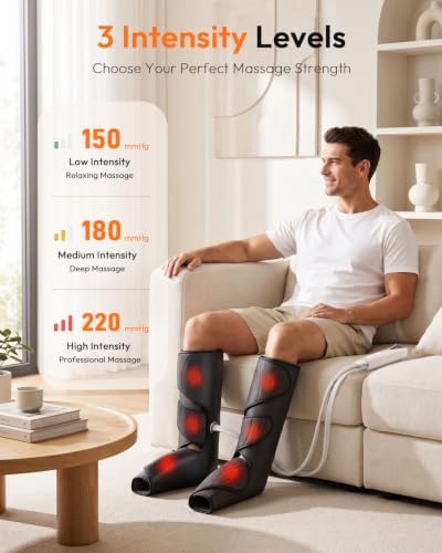QUINEAR Air Compression Leg Massager with Heat for Circulation FSA-HSA - Image 4