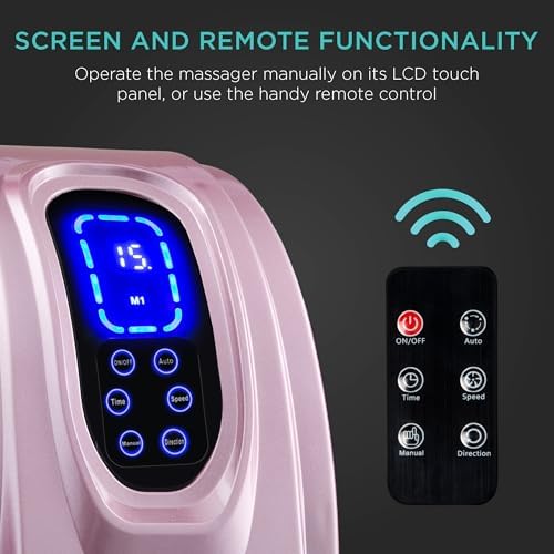 Best Choice Products Shiatsu Foot Massager with Remote Control, Rose - Image 2