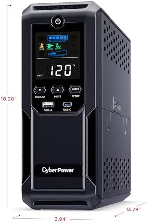 CyberPower CP1500AVRLCD3 Intelligent LCD UPS Battery Backup - Image 6
